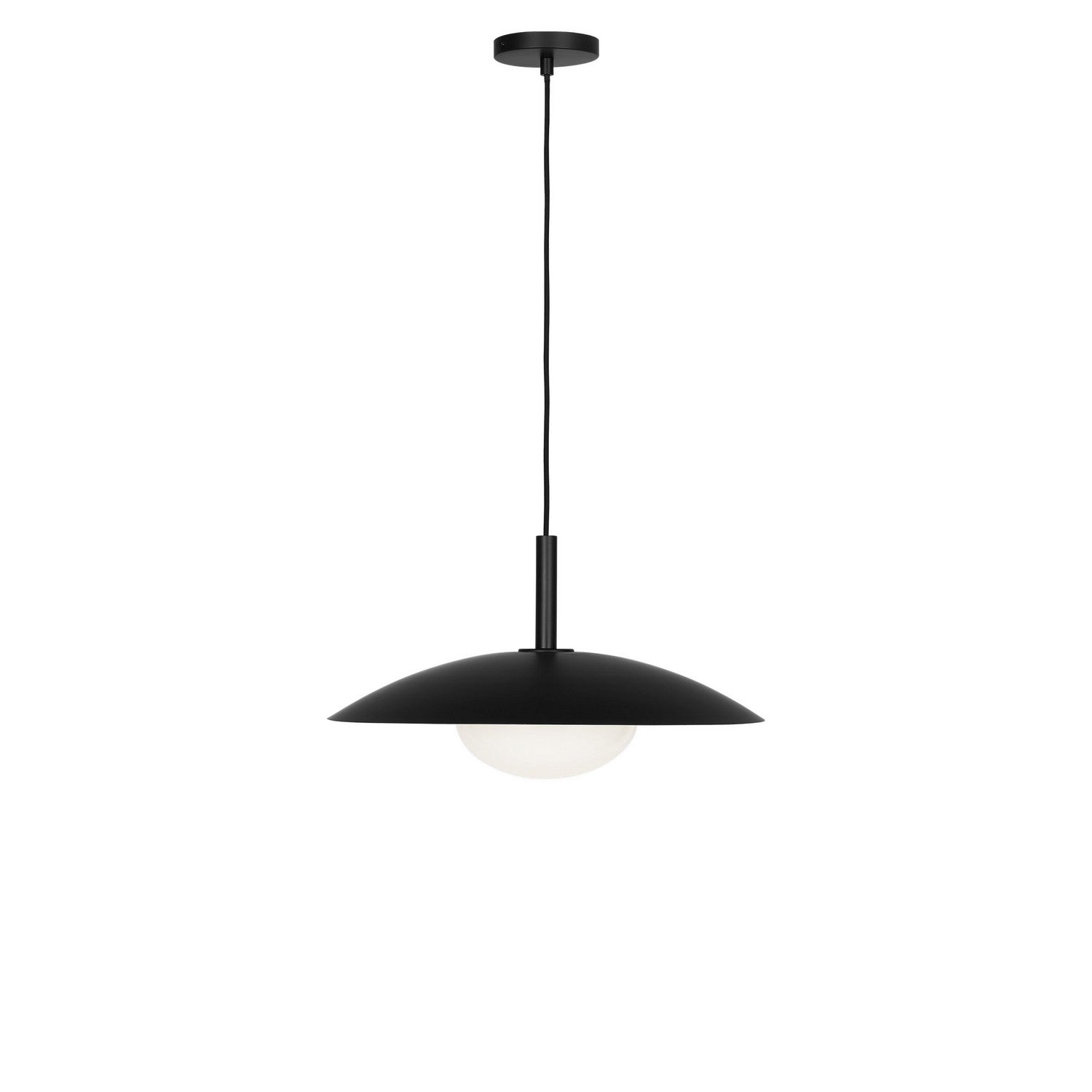 Generation Lighting - GLP2041MBK - One Light Pendant - Mont - Midnight Black