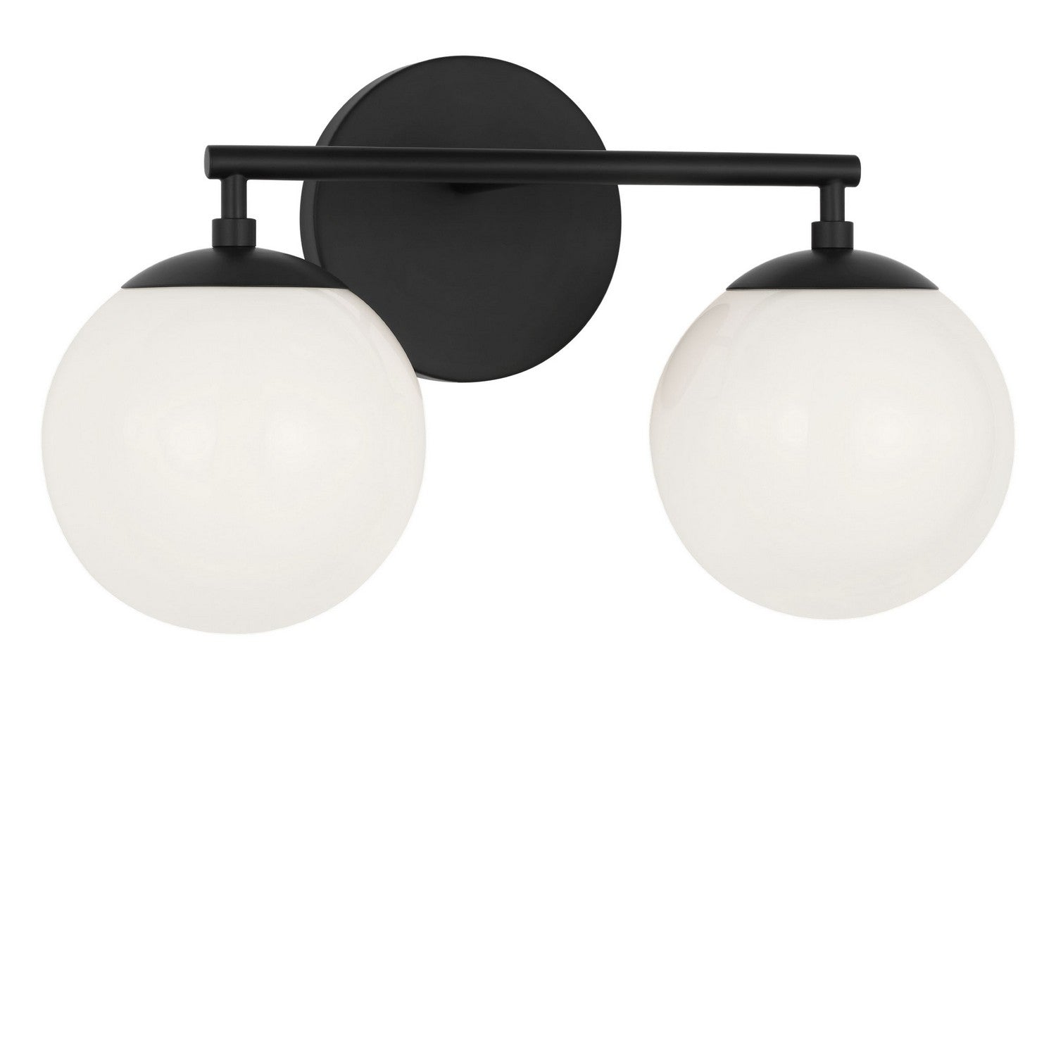 Generation Lighting - GLV1842MBKE - Two Light Vanity - Nube - Midnight Black