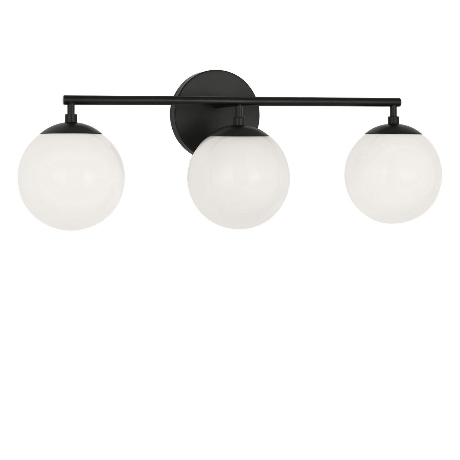 Generation Lighting - GLV1853MBK - Three Light Vanity - Nube - Midnight Black