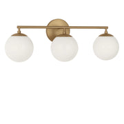 Generation Lighting - GLV1853SB - Three Light Vanity - Nube - Satin Brass
