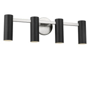 Generation Lighting - GLV2084BN - Four Light Vanity - Zentro - Brushed Nickel