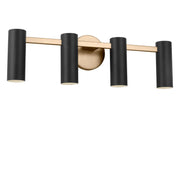 Generation Lighting - GLV2084SBE - Four Light Vanity - Zentro - Satin Brass
