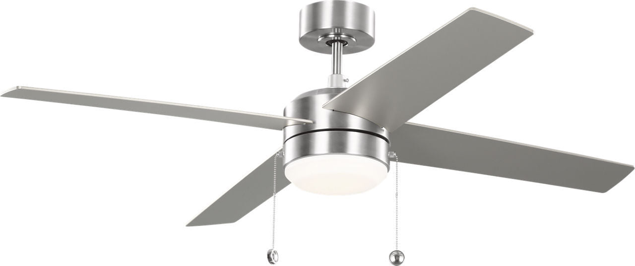 Generation Lighting - 4LNI52BSAWD - 52" Ceiling Fan - Loni - Brushed Steel