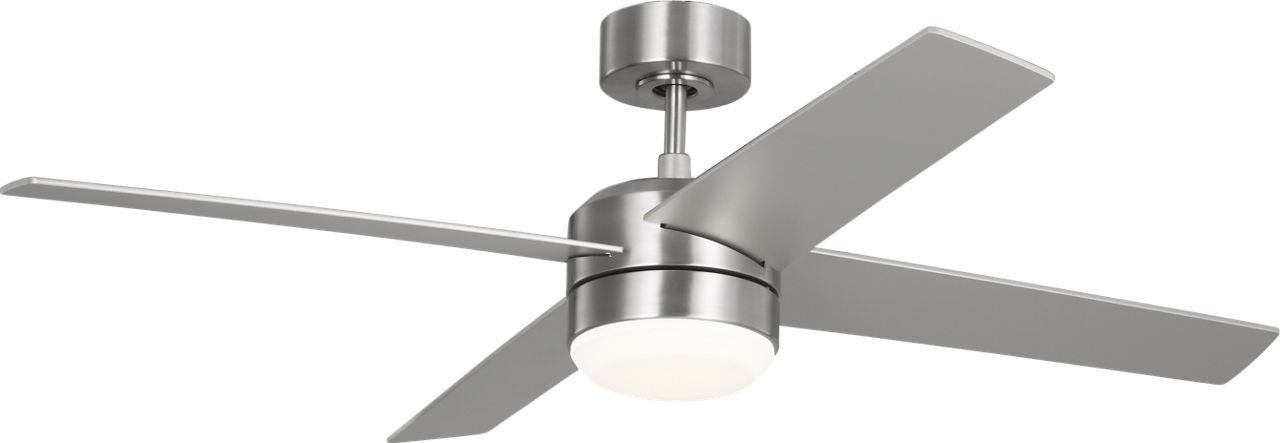 Generation Lighting - 4LNIR52BSAWD - 52" Ceiling Fan - Loni - Brushed Steel