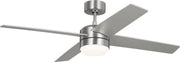 Generation Lighting - 4LNIR52BSAWD - 52" Ceiling Fan - Loni - Brushed Steel