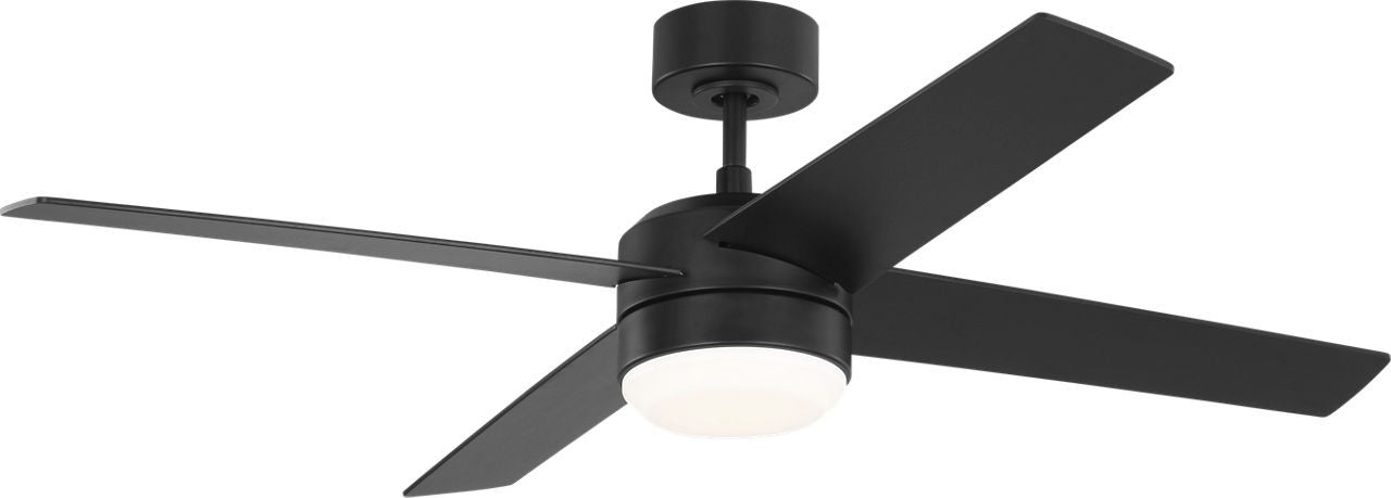 Generation Lighting - 4LNIR52MBKAWD - 52" Ceiling Fan - Loni - Midnight Black