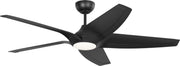 Generation Lighting - 5DLWCSM56MBKD - 56" Ceiling Fan - Dellwood - Midnight Black