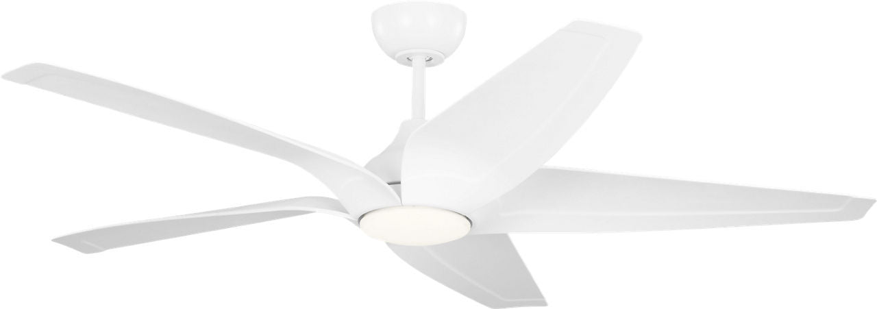 Generation Lighting - 5DLWCSM56RZWD - 56" Ceiling Fan - Dellwood - Matte White