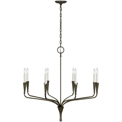 Visual Comfort Signature - CHC 5502AI - LED Chandelier - Aiden - Aged Iron