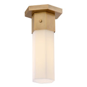 Hinkley - 46992HB - LED Flush Mount - Facet - Heritage Brass