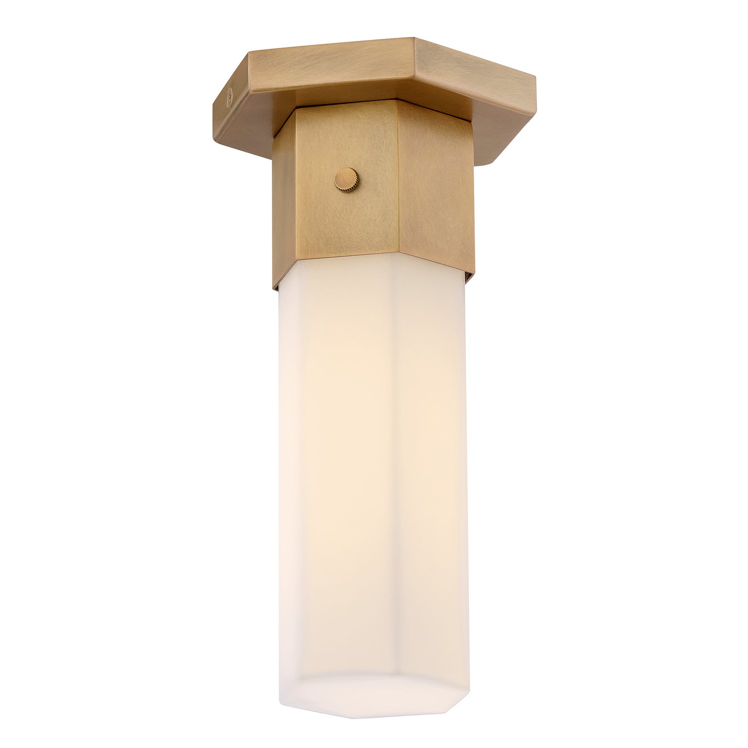 Hinkley - 46992HB - LED Flush Mount - Facet - Heritage Brass