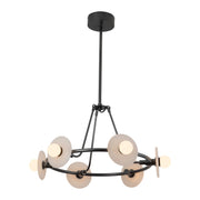 Alora - CH346028UBAR - LED Chandelier - Dahlia - Urban Bronze/Alabaster