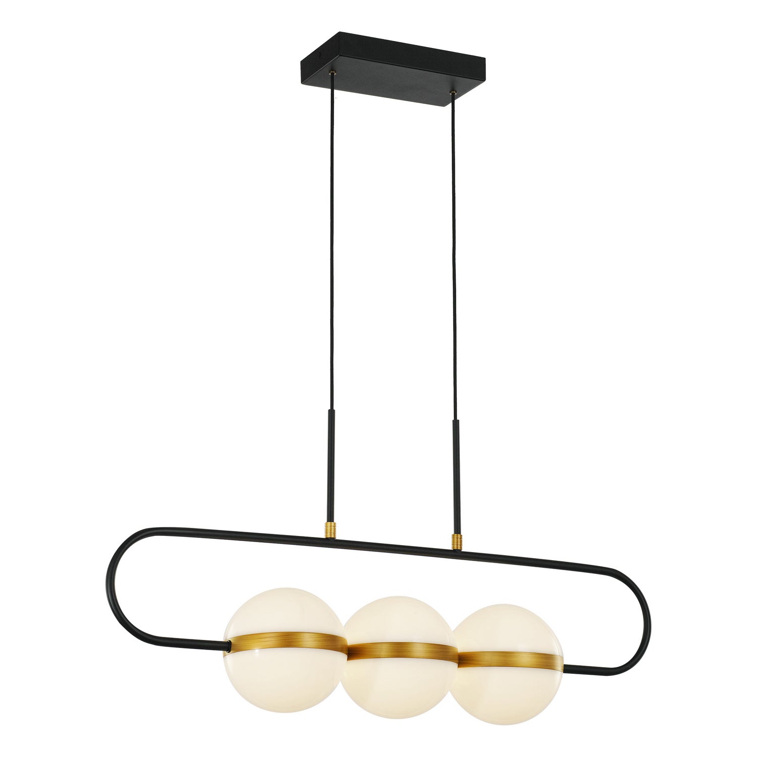 Alora - LP302003MBBG-UNV - LED Linear Pendant - Tagliato - Matte Black/Brushed Gold