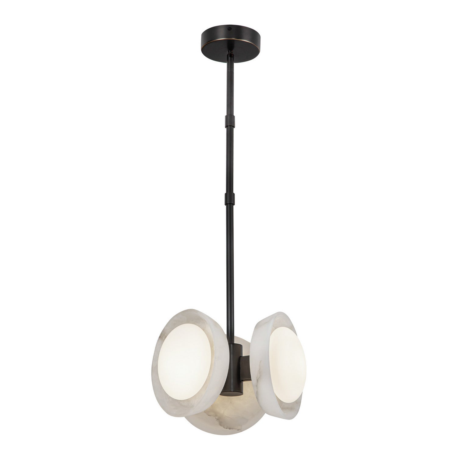 Alora - PD320313UBAR-UNV - LED Pendant - Alonso - Urban Bronze/Alabaster