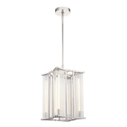 Alora - PD339415PNCR-UNV - LED Pendant - Sabre - Polished Nickel/Ribbed Glass