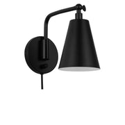 Generation Lighting - GLW2001MBK - One Light Wall Sconce - Drae - Midnight Black