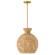 Lark - 84164LCB - LED Pendant - Effie - Lacquered Brass