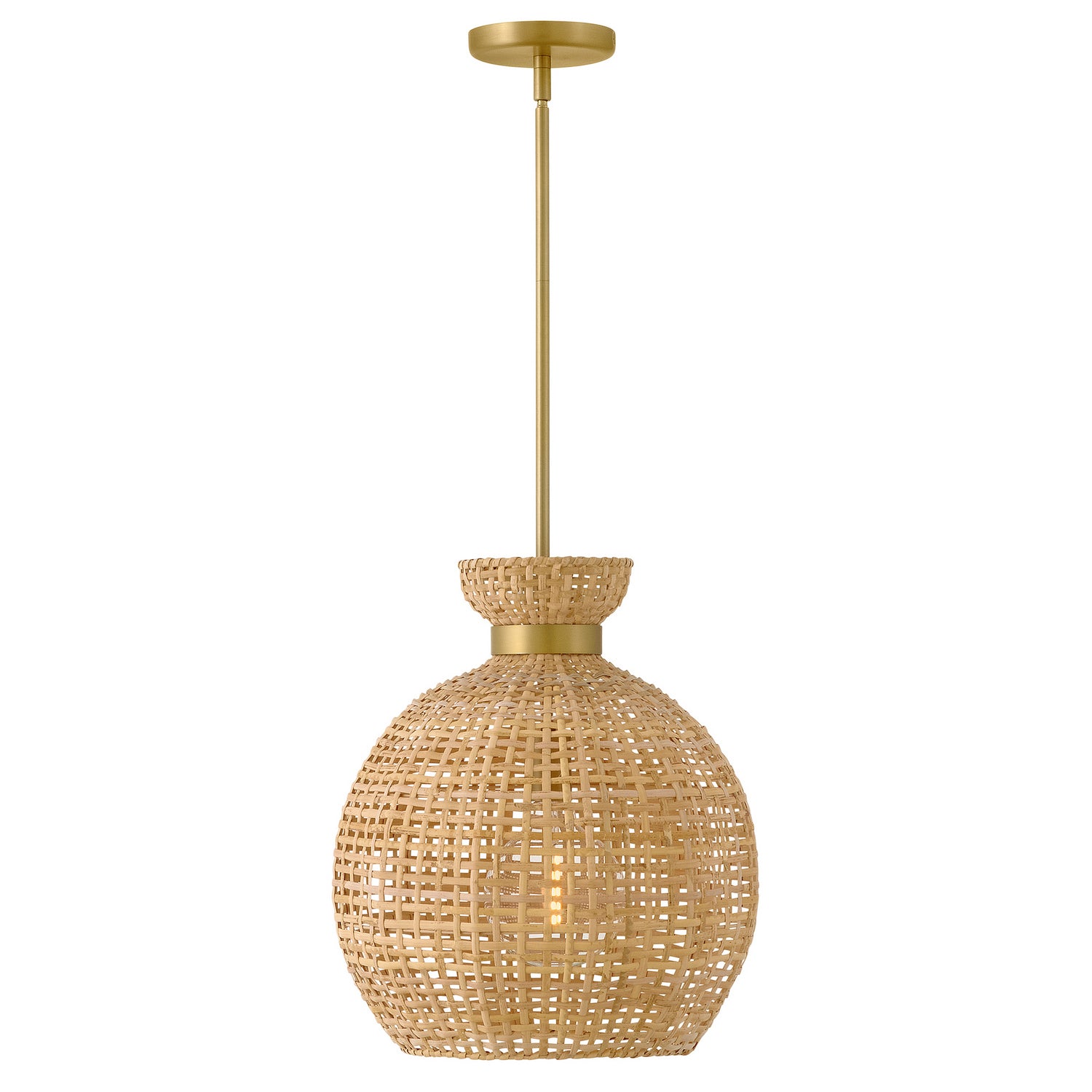 Lark - 84164LCB - LED Pendant - Effie - Lacquered Brass