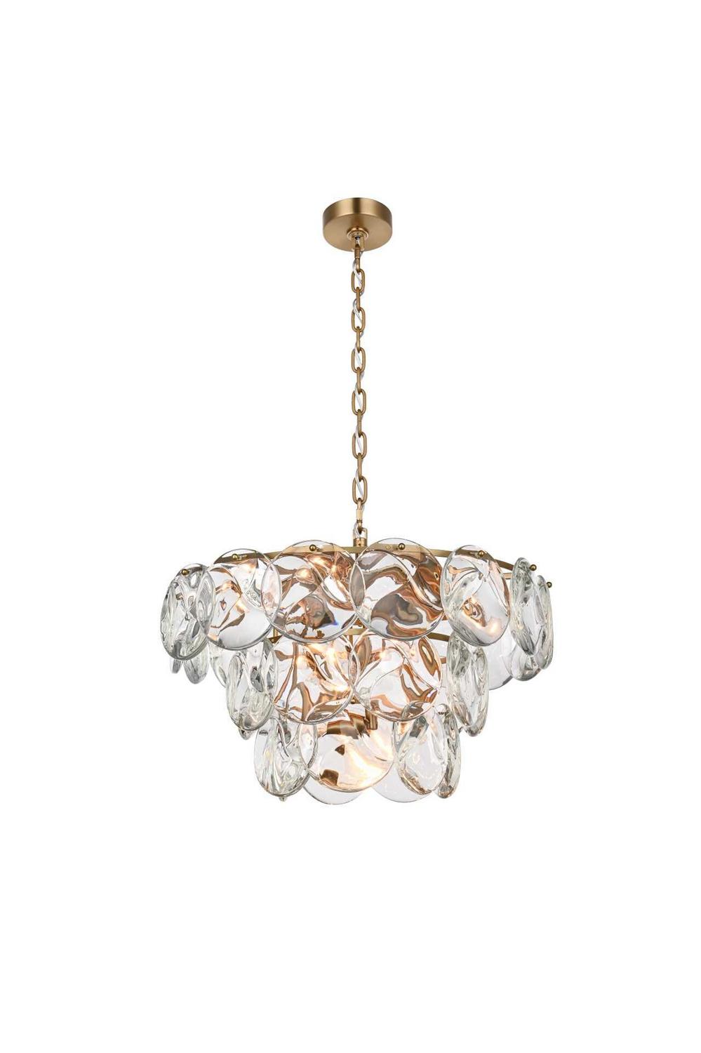 Elegant Lighting - 1010D24SG-01CR - 12 Light Chandelier - Charlotte - Satin Gold