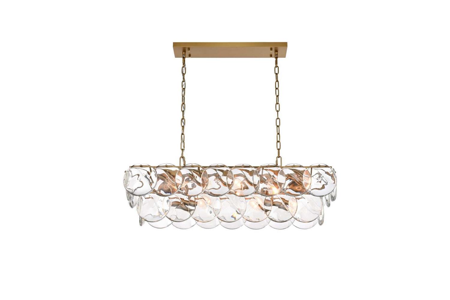 Elegant Lighting - 1010D36SG-01CR - 14 Light Chandelier - Charlotte - Satin Gold