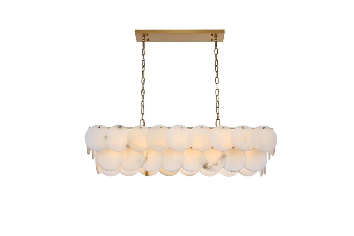 Elegant Lighting - 1010D42SG-11ST - 17 Light Chandelier - Charlotte - Satin Gold