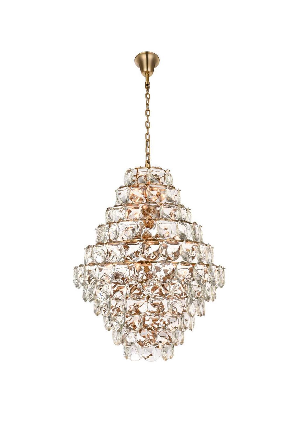 Elegant Lighting - 1010G42SG-01CR - 66 Light Chandelier - Charlotte - Satin Gold