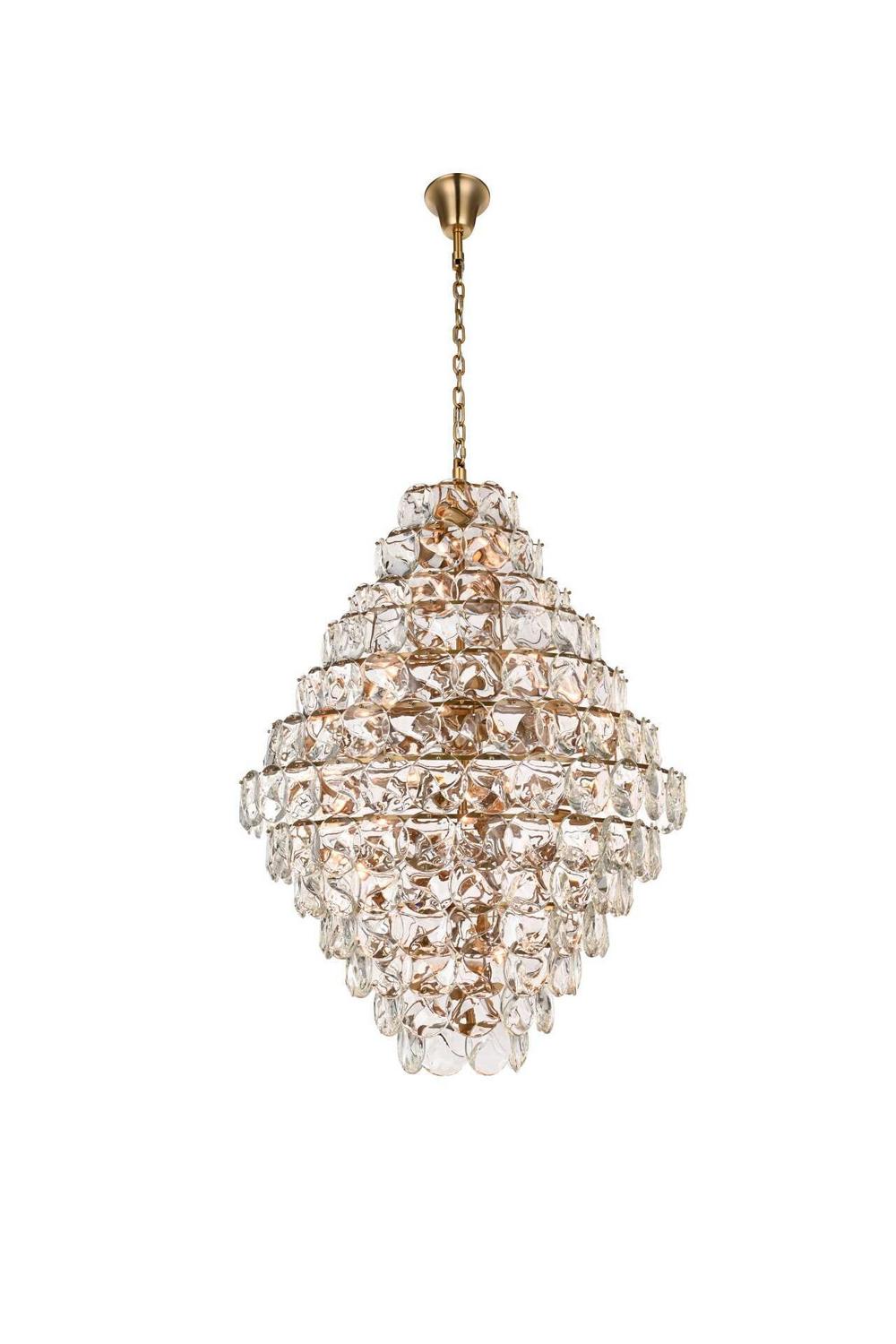 Elegant Lighting - 1010G48SG-01CR - 90 Light Chandelier - Charlotte - Satin Gold