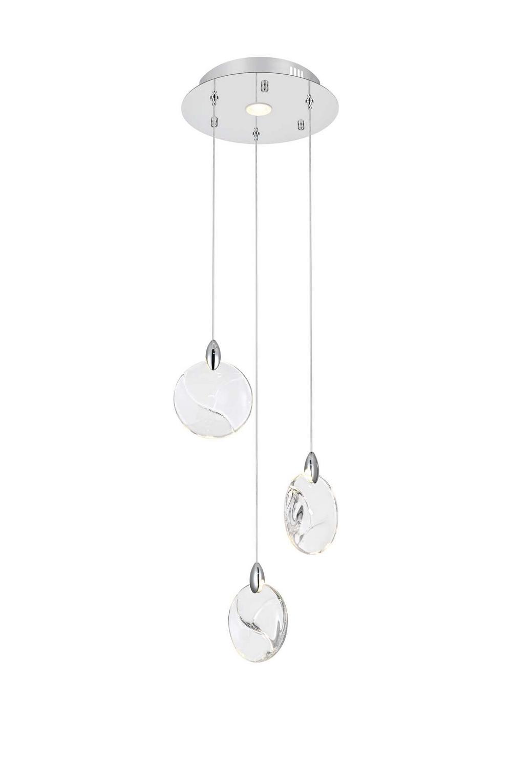 Elegant Lighting - 1012D12C-01CR - LED Pendant - Avery - Chrome