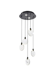 Elegant Lighting - 1012D16BK-01CR - LED Pendant - Avery - Black