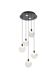 Elegant Lighting - 1012D16BK-11ST - LED Pendant - Avery - Black