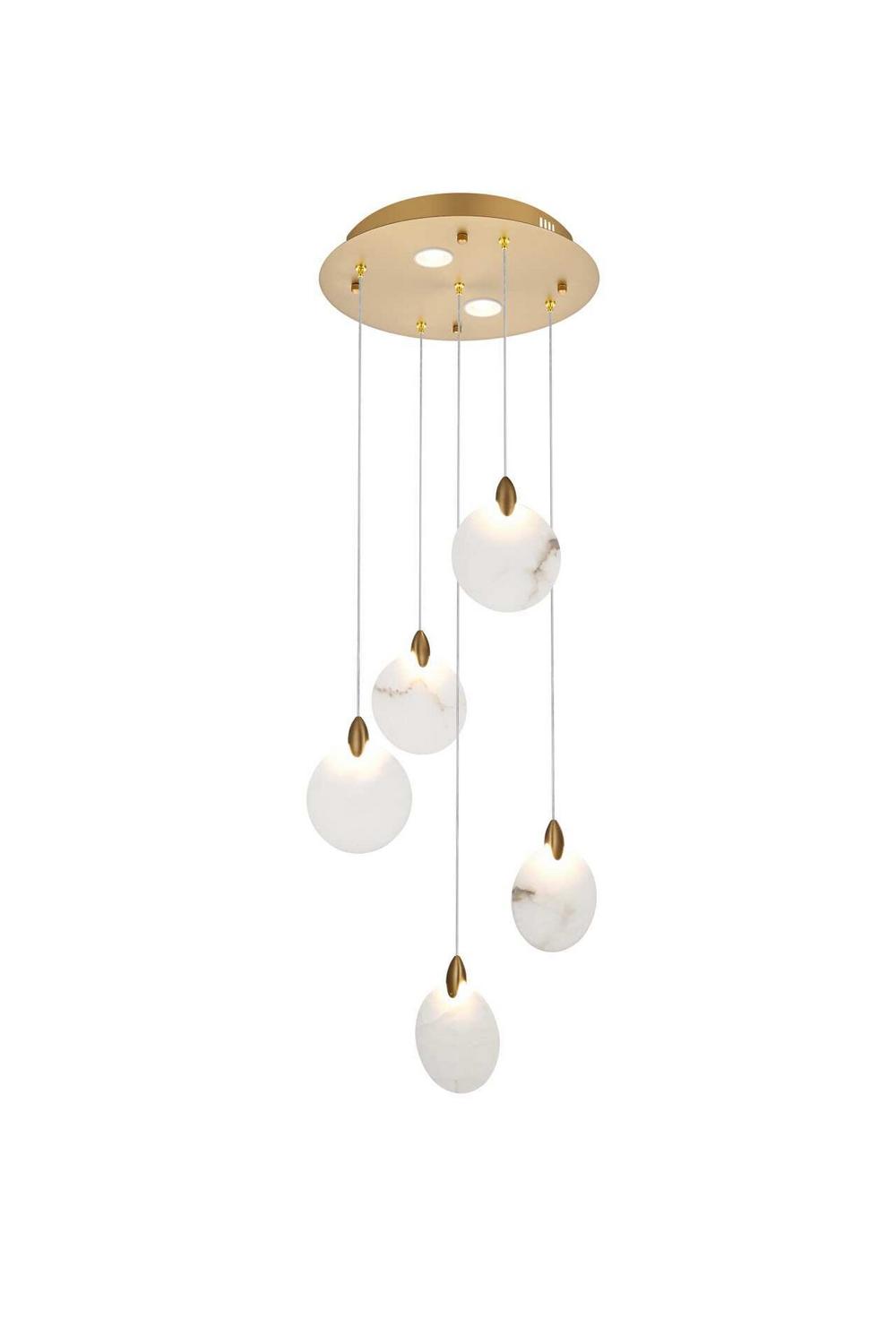 Elegant Lighting - 1012D16SG-11ST - LED Pendant - Avery - Satin Gold