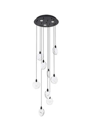 Elegant Lighting - 1012D20BK-01CR - LED Pendant - Avery - Black