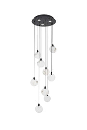 Elegant Lighting - 1012D20BK-11ST - LED Pendant - Avery - Black