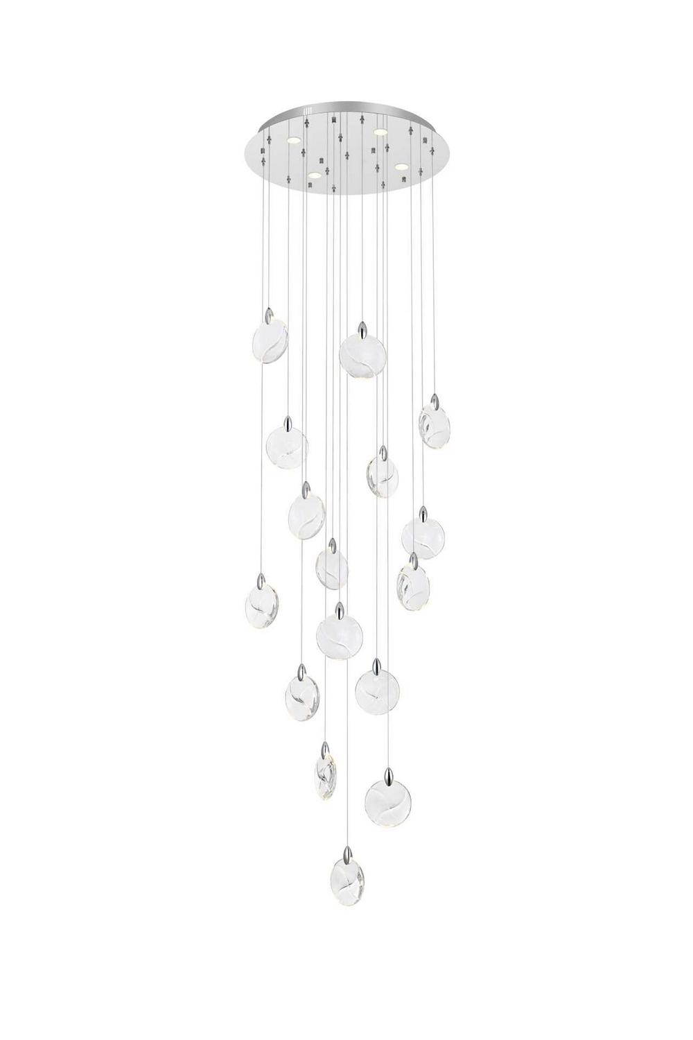 Elegant Lighting - 1012D28C-01CR - LED Pendant - Avery - Chrome