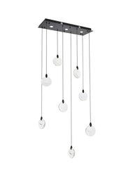 Elegant Lighting - 1012D36BK-01CR - LED Pendant - Avery - Black