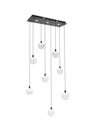 Elegant Lighting - 1012D36BK-11ST - LED Pendant - Avery - Black