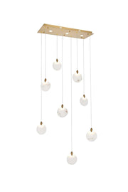 Elegant Lighting - 1012D36SG-11ST - LED Pendant - Avery - Satin Gold