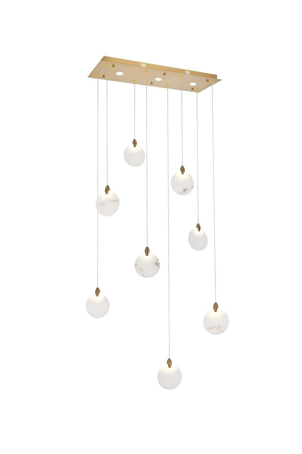 Elegant Lighting - 1012D36SG-11ST - LED Pendant - Avery - Satin Gold
