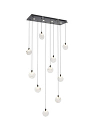 Elegant Lighting - 1012D42BK-11ST - LED Pendant - Avery - Black