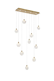 Elegant Lighting - 1012D42SG-11ST - LED Pendant - Avery - Satin Gold