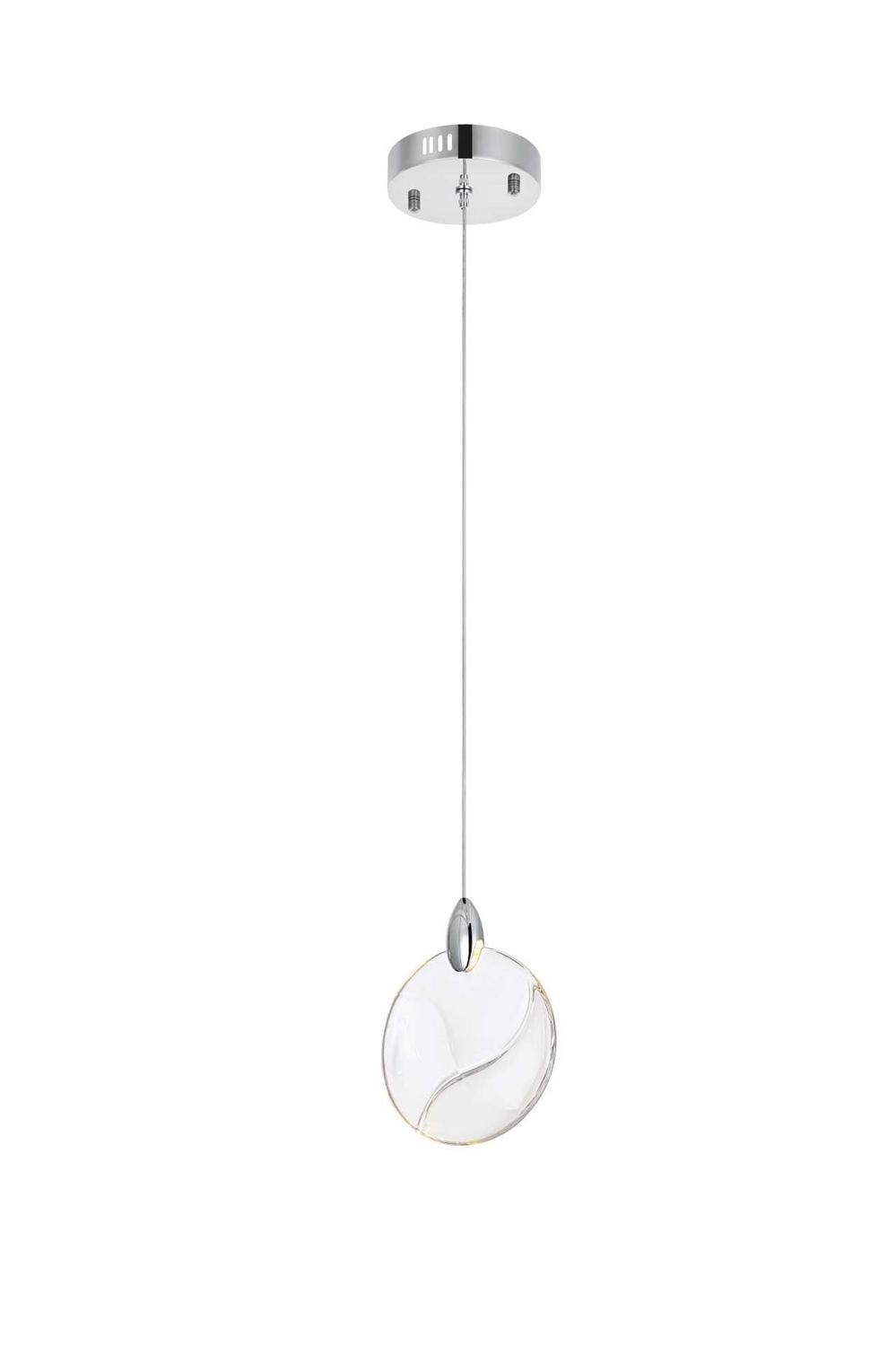 Elegant Lighting - 1012D6C-01CR - LED Pendant - Avery - Chrome