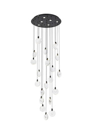 Elegant Lighting - 1012G32BK-01CR - LED Chandelier - Avery - Black