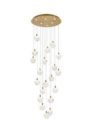 Elegant Lighting - 1012G32SG-11ST - LED Chandelier - Avery - Satin Gold