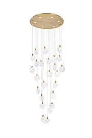 Elegant Lighting - 1012G36SG-01CR - LED Chandelier - Avery - Satin Gold