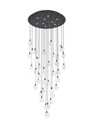 Elegant Lighting - 1012G48BK-01CR - LED Chandelier - Avery - Black