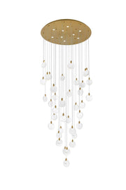 Elegant Lighting - 1012G48SG-01CR - LED Chandelier - Avery - Satin Gold