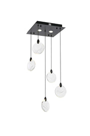 Elegant Lighting - 1012S16BK-01CR - LED Pendant - Avery - Black