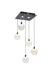 Elegant Lighting - 1012S16BK-11ST - LED Pendant - Avery - Black