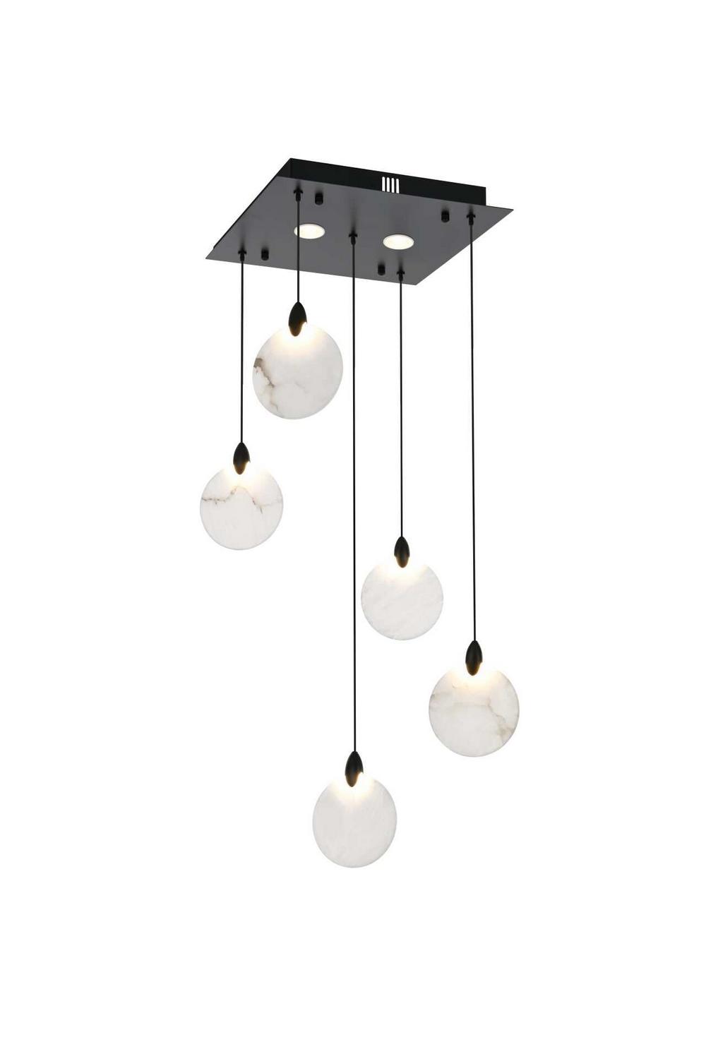 Elegant Lighting - 1012S16BK-11ST - LED Pendant - Avery - Black