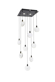 Elegant Lighting - 1012S20BK-01CR - LED Pendant - Avery - Black